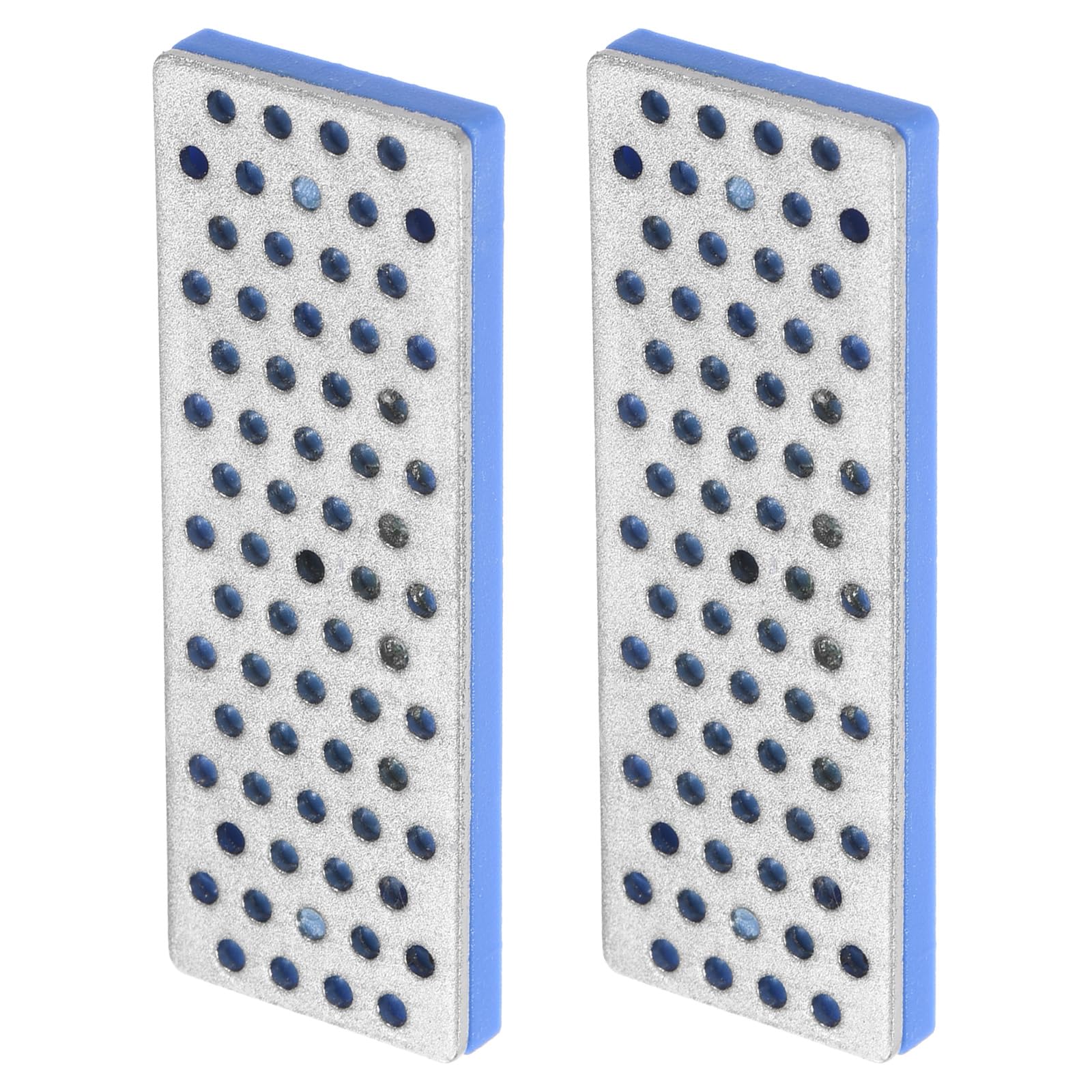 M METERXITY 2 Pack Ski Snowboard Diamond Stone - Ski Edge Files Sharpener Tool, Apply to Outdoor Snowboard (2.8", 360 Grit, Blue)