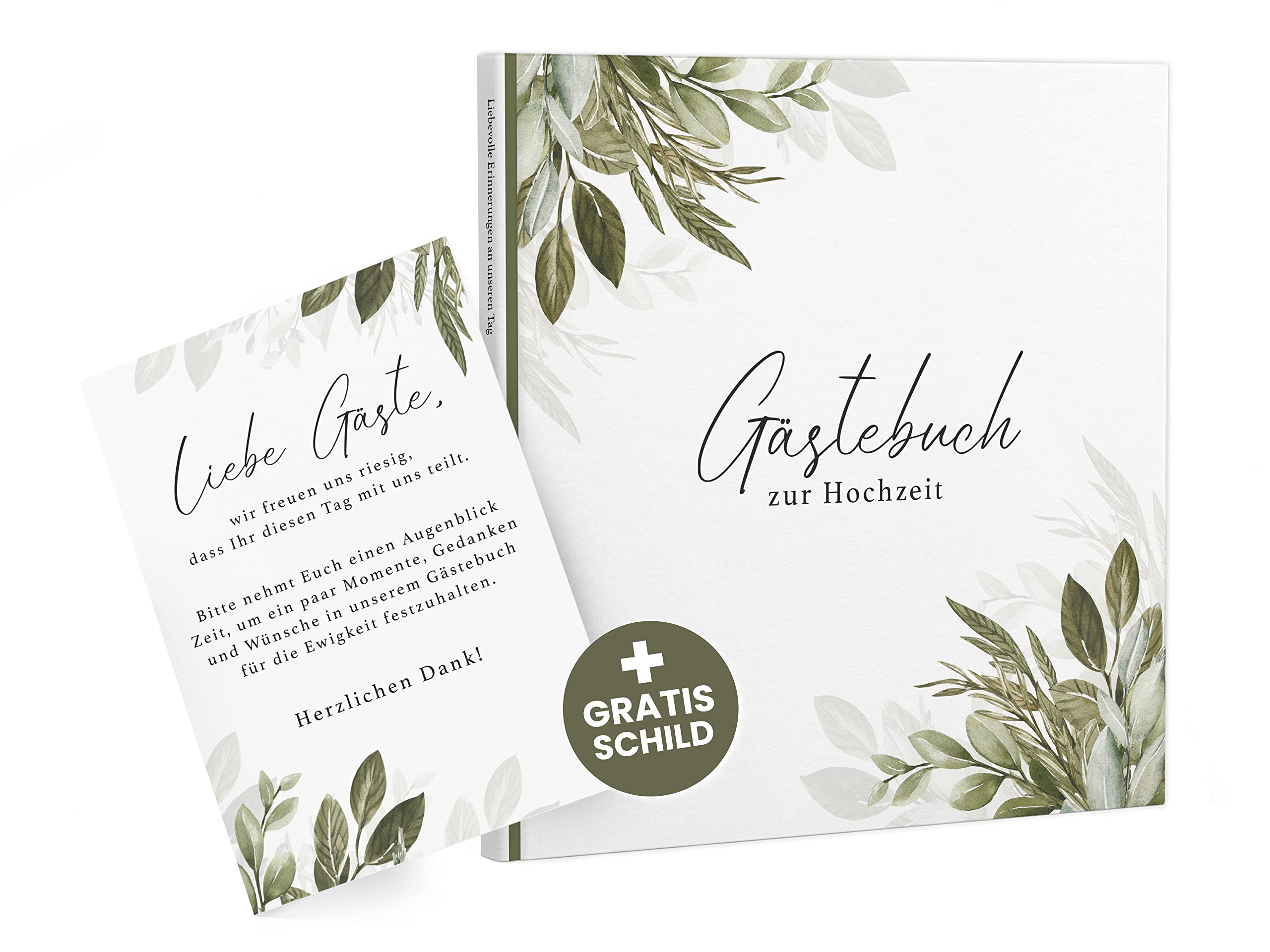 Wedding Guest Book with Questions to Fill In | Alternating Content | Loving Memories for Wedding | Vintage Gift with Hard Cover