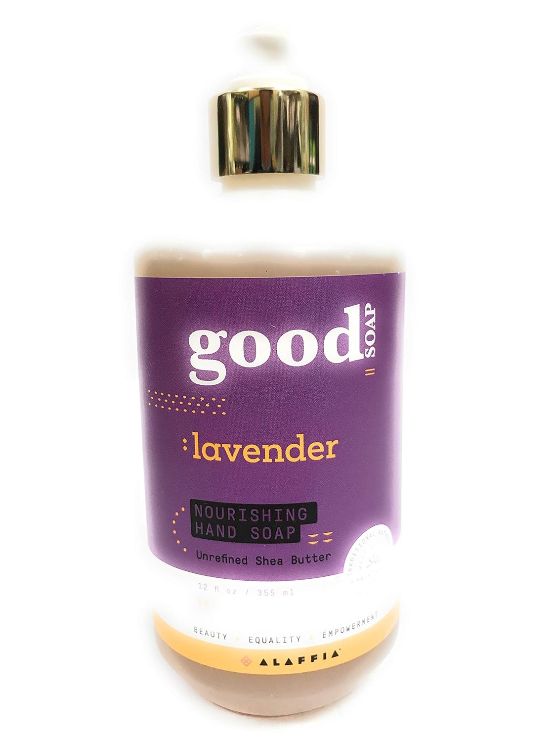 Alaffia, Soap Hand Good Soap Lavender, 12 Ounce Beauty