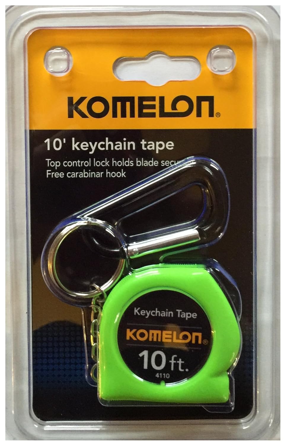 10′ keychain Tape with Carabinar Inspection & Test Plus
