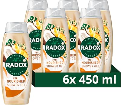 Radox Mineral Therapy Feel Nourished Shower Cream 6x450ml Tropical Coconut