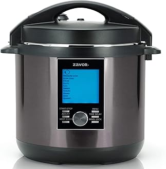 Zavor LUX LCD 8 Quart Programmable Electric Multi-Cooker: Pressure Cooker, Slow Cooker, Rice Cooker, Yogurt Maker, Steamer and more - Black (ZSELL23)