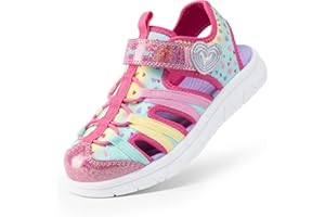 DREAM PAIRS Toddler Boys Girls Sport Sandals Cute Breathable Lightweight Outdoor Play Casual Closed Toe Hook and Loop for Tod