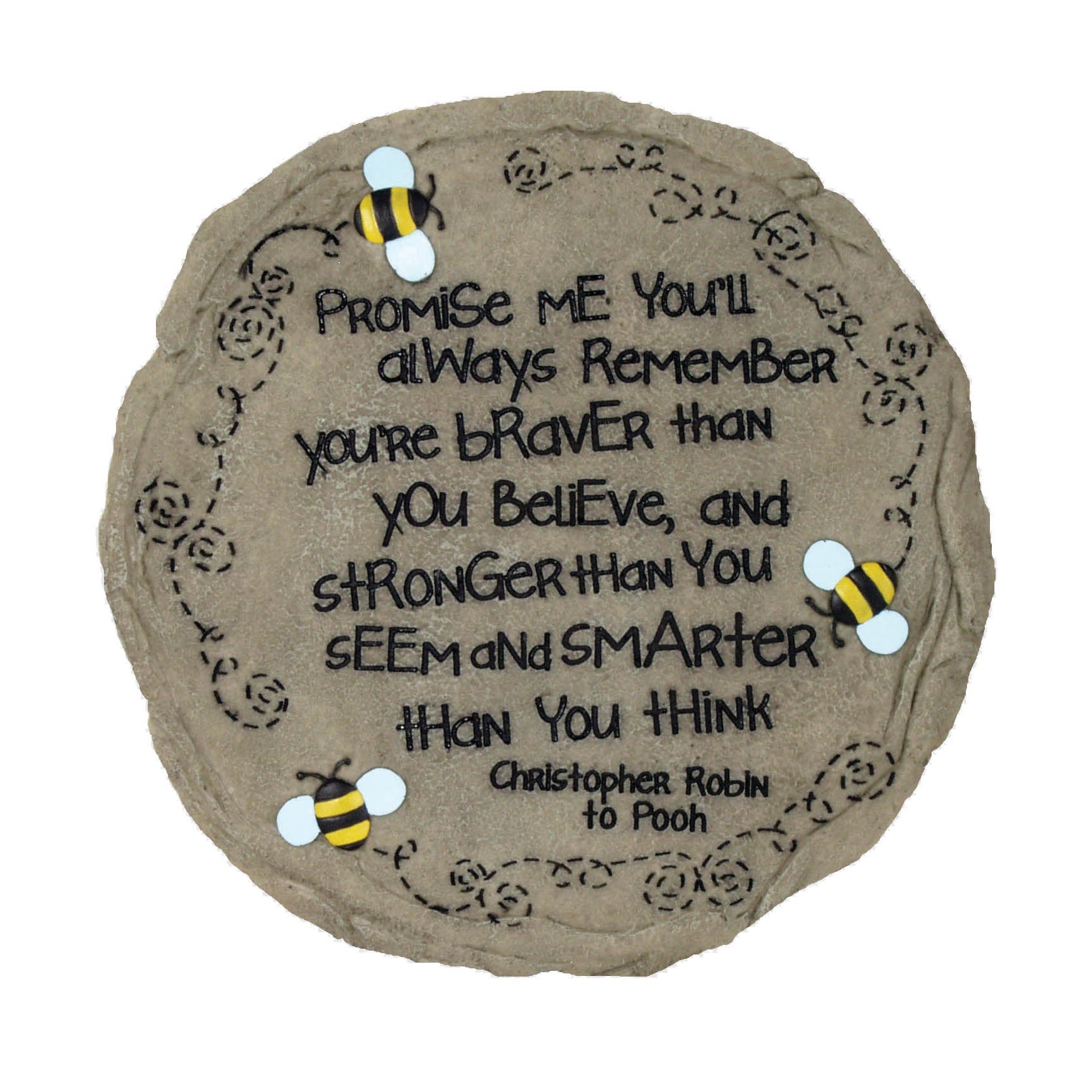 Spoontiques - Garden Décor - Promise Me Stepping Stone - Decorative Stone for Garden