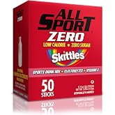 All Sport Zero Powder Sticks, Sugar Free Electrolytes, Skittles, 50 Count | Sugar Free Hydration Packets, Skittles, 50 Count, Electrolyte Drink Mix, Zero Calorie Sports Drink Powder, Just Add Water