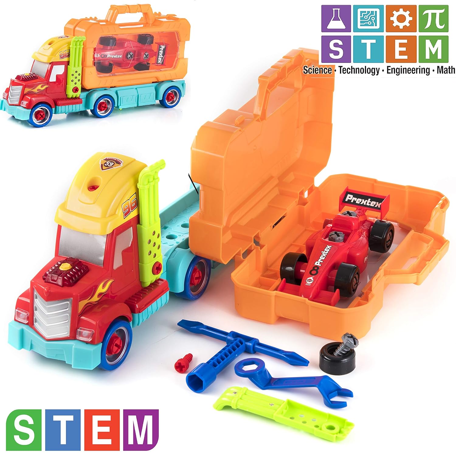 Best Prextex 2 In 1 Building Vehicle