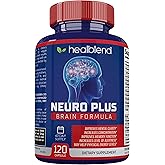 Neuro Plus Brain & Focus Formula - Nootropic Brain Booster Supplement, Supports Brain Health, Mental Clarity & Focus - Enhances Concentration & Mental Energy – 120 Capsules (1)