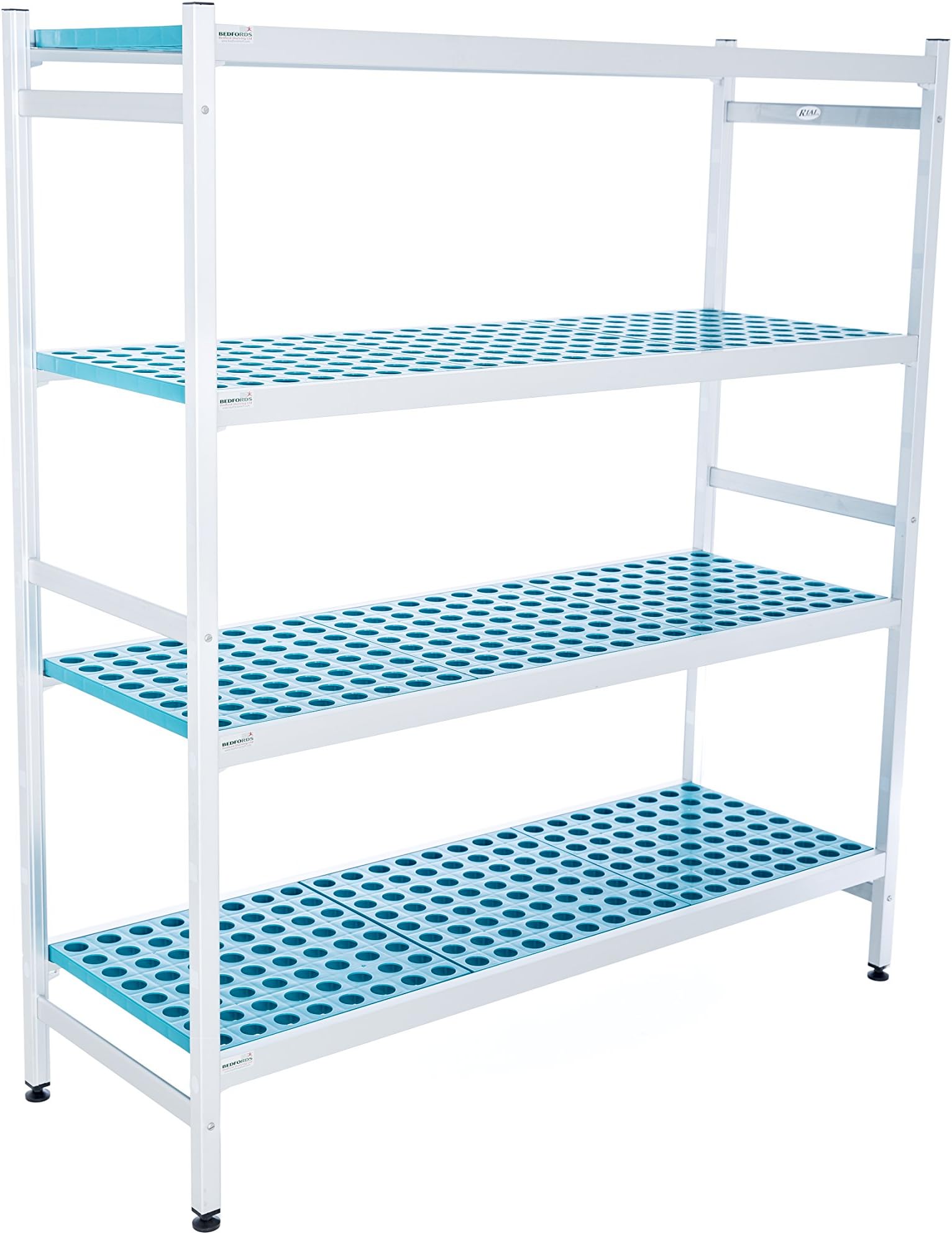 Aluminium 4 Tier/Catering/Medical/Garden/Plastic/Shelving Unit (1700(H) x 500(D) x 746(W))