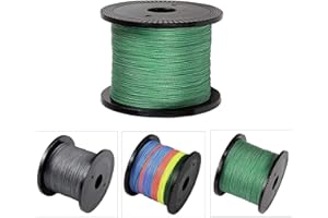 4 Strands Braided Fishing Line - PE Braided Multifilament Line Abrasion Resistant Zero Stretch Strong Line 10LB-133LB, 110 Ya
