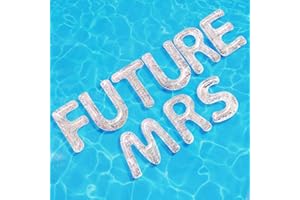 JUNKIN 9 Pcs Bachelorette Pool Floats Bride Party Float 20 Inch Future Mrs Float Inflatable Combo Set Bachelorette Decorations Future Mrs Gifts for Pool Beach Party with Adhesive Dots