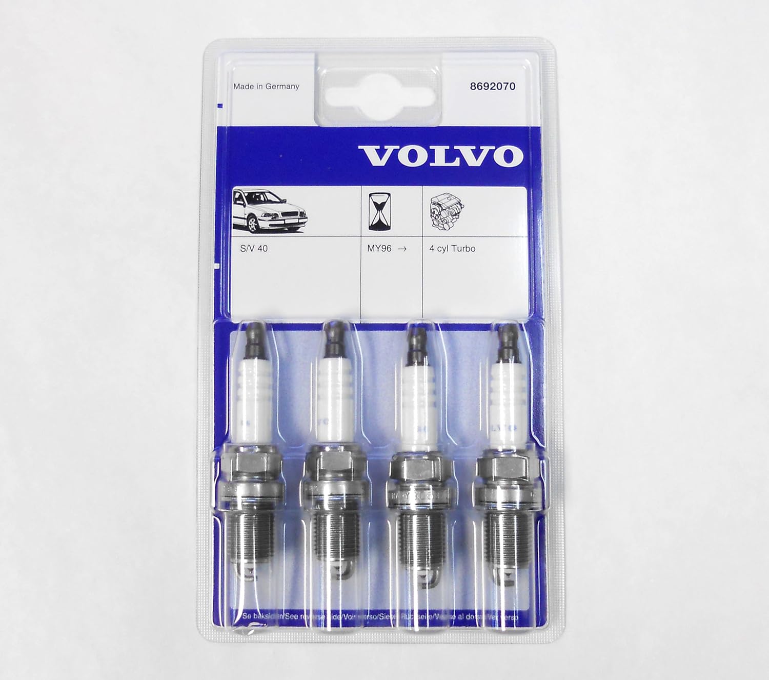 Amazon Com Genuine Volvo Spark Plugs Set S40 V40 See List For Fit New Oem Automotive
