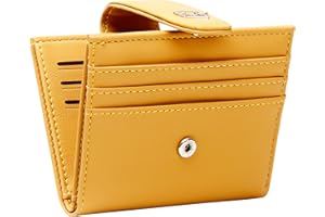 GEEAD Small Wallets for Women Slim Bifold Credit Card Holder Minimalist Zipper Coin Pocket