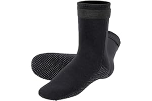 Thermal Non Slip Diving Socks For Beach Swimming Water Sports Black A Pair
