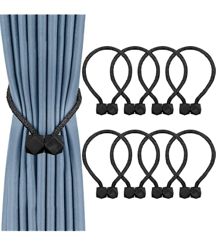 Buy HomeCloud Magnetic Curtain Tiebacks Convenient Drape Tie Backs