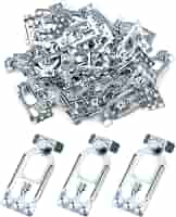 Bulldog Pallet Rack Safety Clips - Box Of 50, Orange Painted Beam Clips For Warehouse Storage Rack Systems