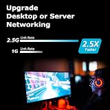 Akasa 2.5Gbps PCIe Network Card 10/100/1000/2500 Mbps RJ45 Ethernet Low Profile view 3