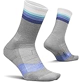 Feetures Merino 10 Cushion Quarter Sock Stripe