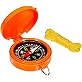 Allen Company Pocket Compass with Lid, Blaze Orange
