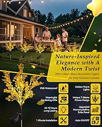 Neporal Golden Solar Flowers Outdoor Waterproof