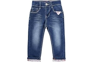 LITTLE-GUEST Baby Girls Jeans Toddler Regular Fit Denim Pants G105