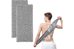 Deep Cleaning Exfoliating Towel, Rip-Resistant Durable Exfoliating Shower Towels, Long Soft Washcloth Back Body Scrubber for 