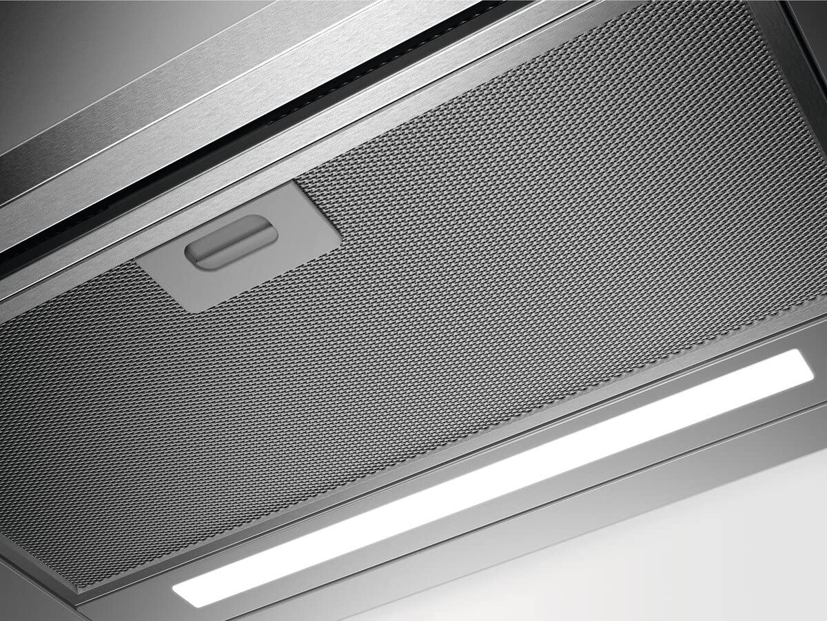 AEG DPS3640AM Flachschirm-Dunstabzugshaube / Abluft oder Umluft / 60cm / Grau / max. 345 m³/h / min. 49 – max. 68 dB(A) / C / Kurzhubtasten / Grau 4