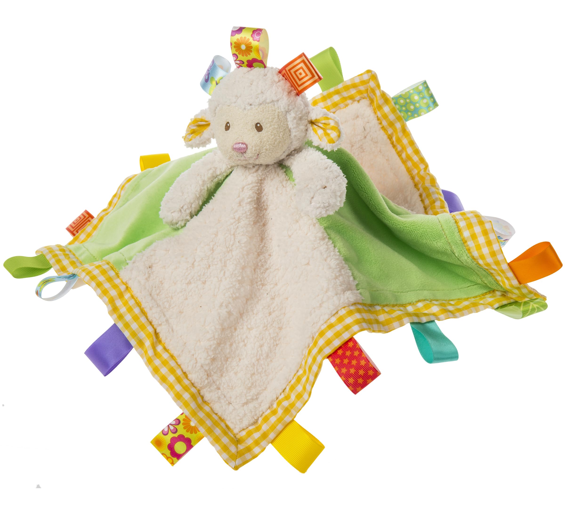 Mary Meyer Taggies Stuffed Animal Security Blanket, 33 x 33-Centimetres, Sherbet Lamb