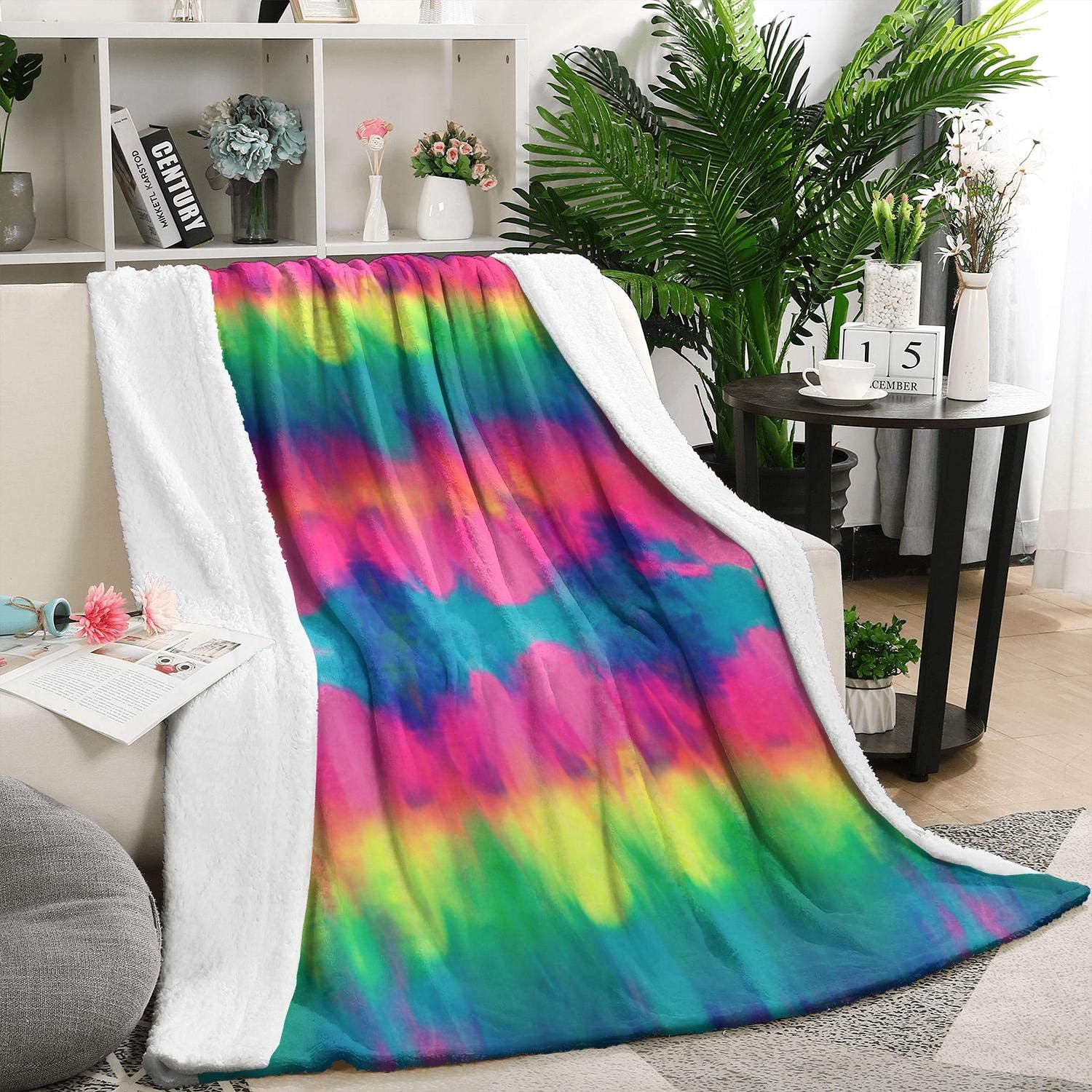 Gay Pride Rainbow LGBT Rainbow Watercolor Gradient Soft Blanket
