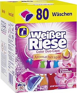 Weißer Riese Color Duo-Caps, Aromatherapie Orchidee & Sandelholz, Colorwaschmittel, 80 Waschladungen, Riesen Duft Erlebnis