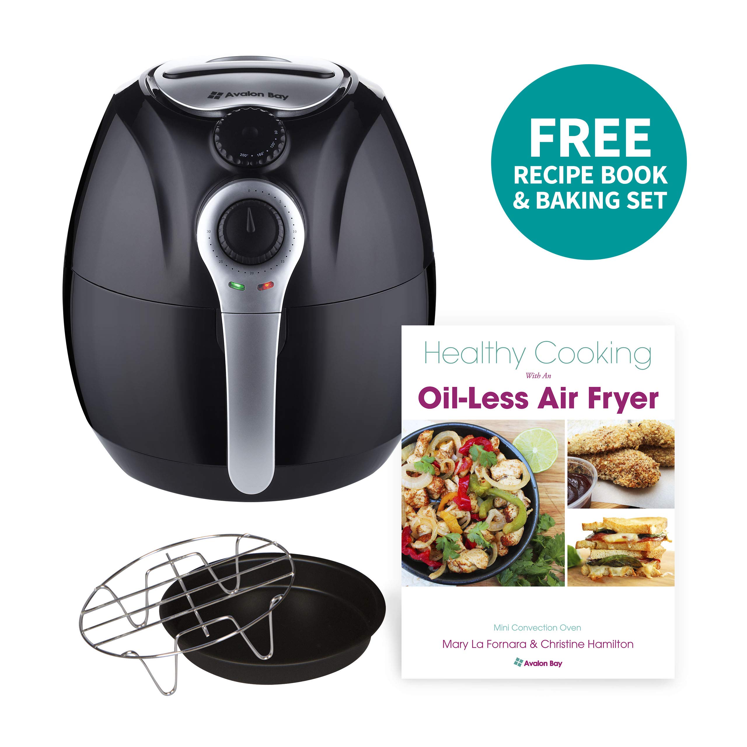 Avalon Bay Air Fryer, For Healthy Fried Food, 3.7 Quart Capacity
