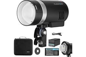 Flashpoint XPLOR 300 Pro AD300 Pro AD300Pro Outdoor Flash Strobe Light, 300Ws TTL HSS 1/8000s Studio Flash Monolight, 2600mAh Lithium Battery, 12W Modeling Lamp, Kit with Bowens Mount