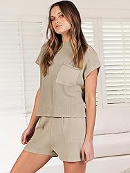 ANRABESS Women's Two Piece Summer Outfits Knit