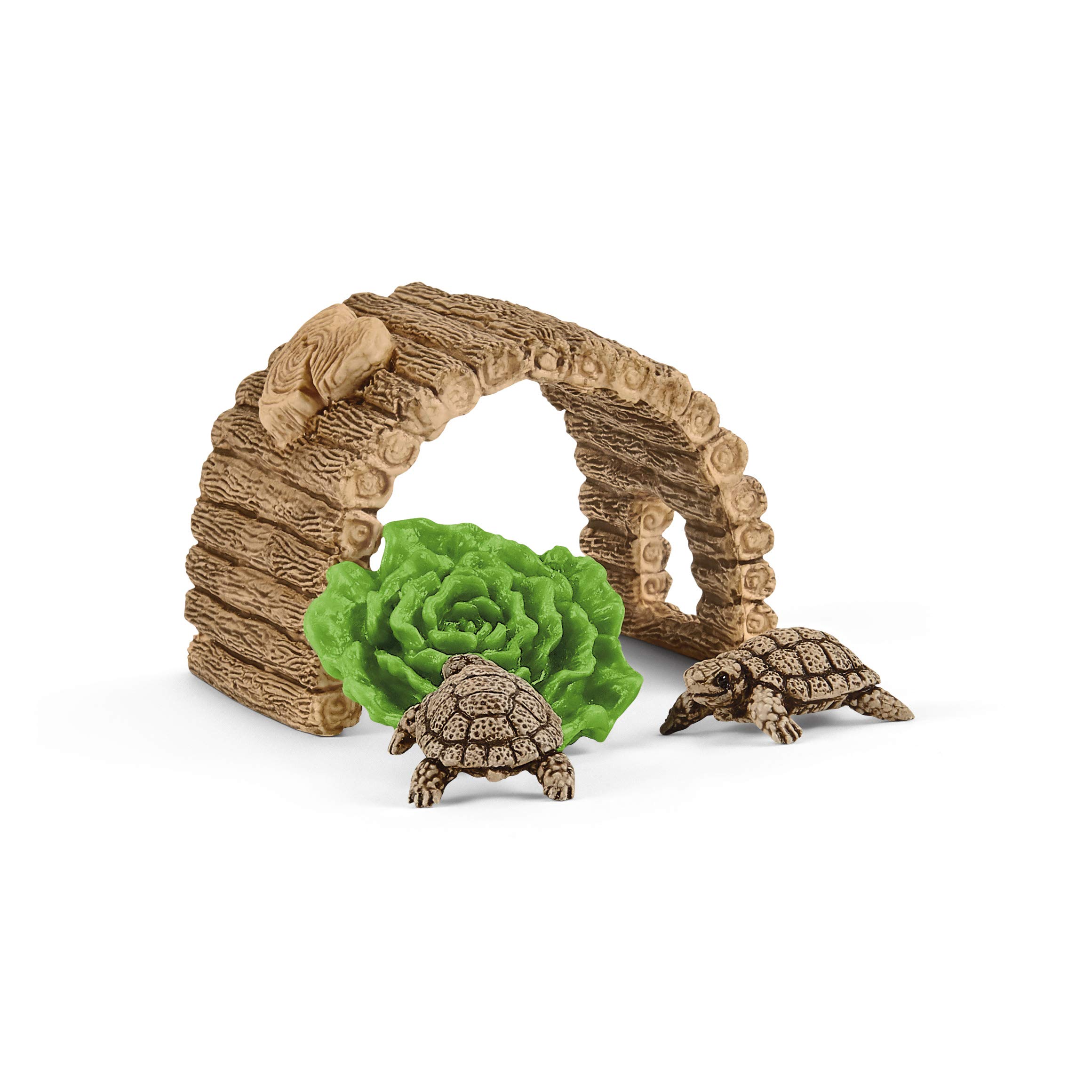 SCHLEICH 42506 Zuhause für Schildkröten, ab 3 Jahren, WILD LIFE - Spielset, 6 Teile
