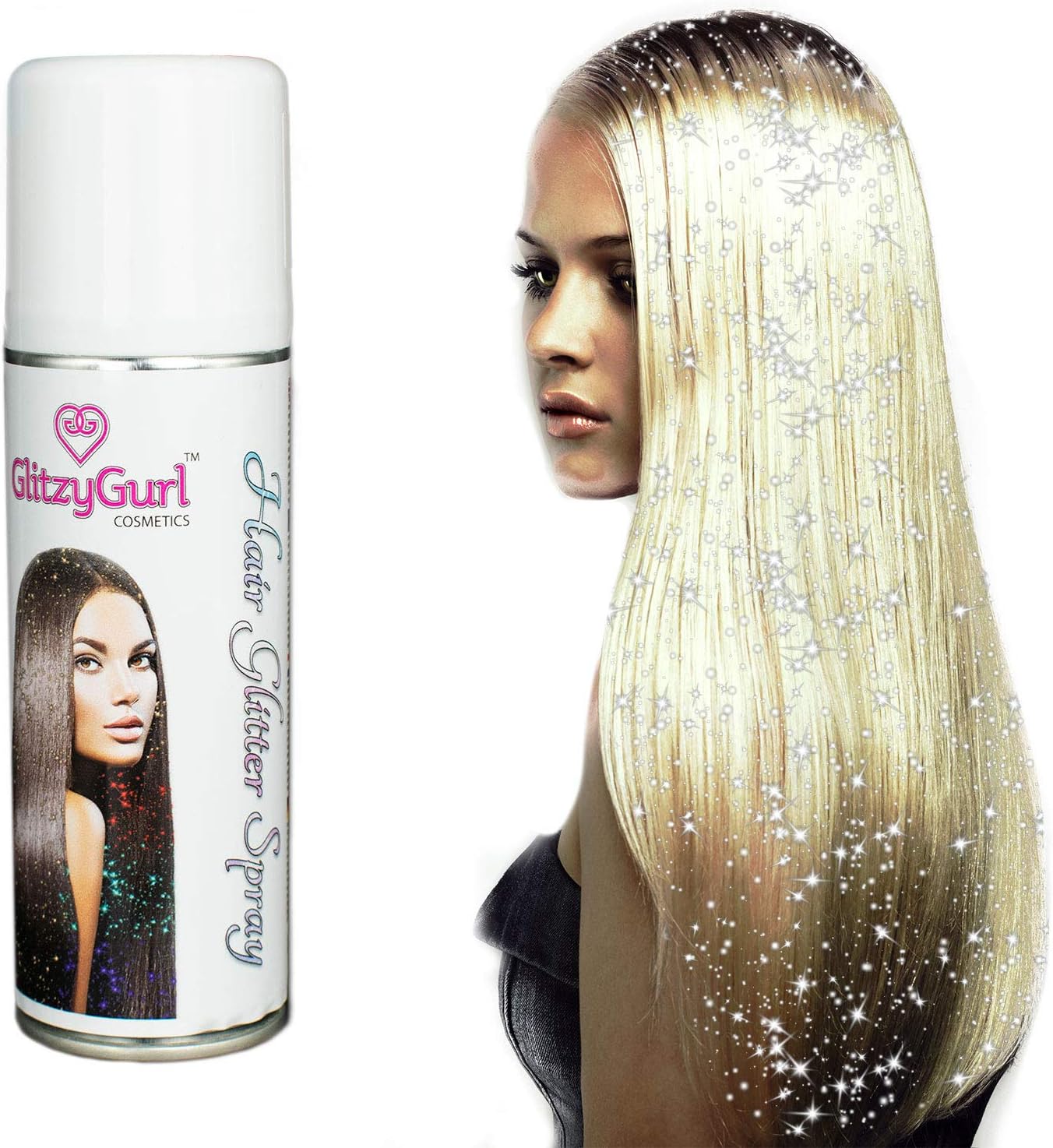Hair Glitter Spray 125ml Loose (Silver Shimmer)