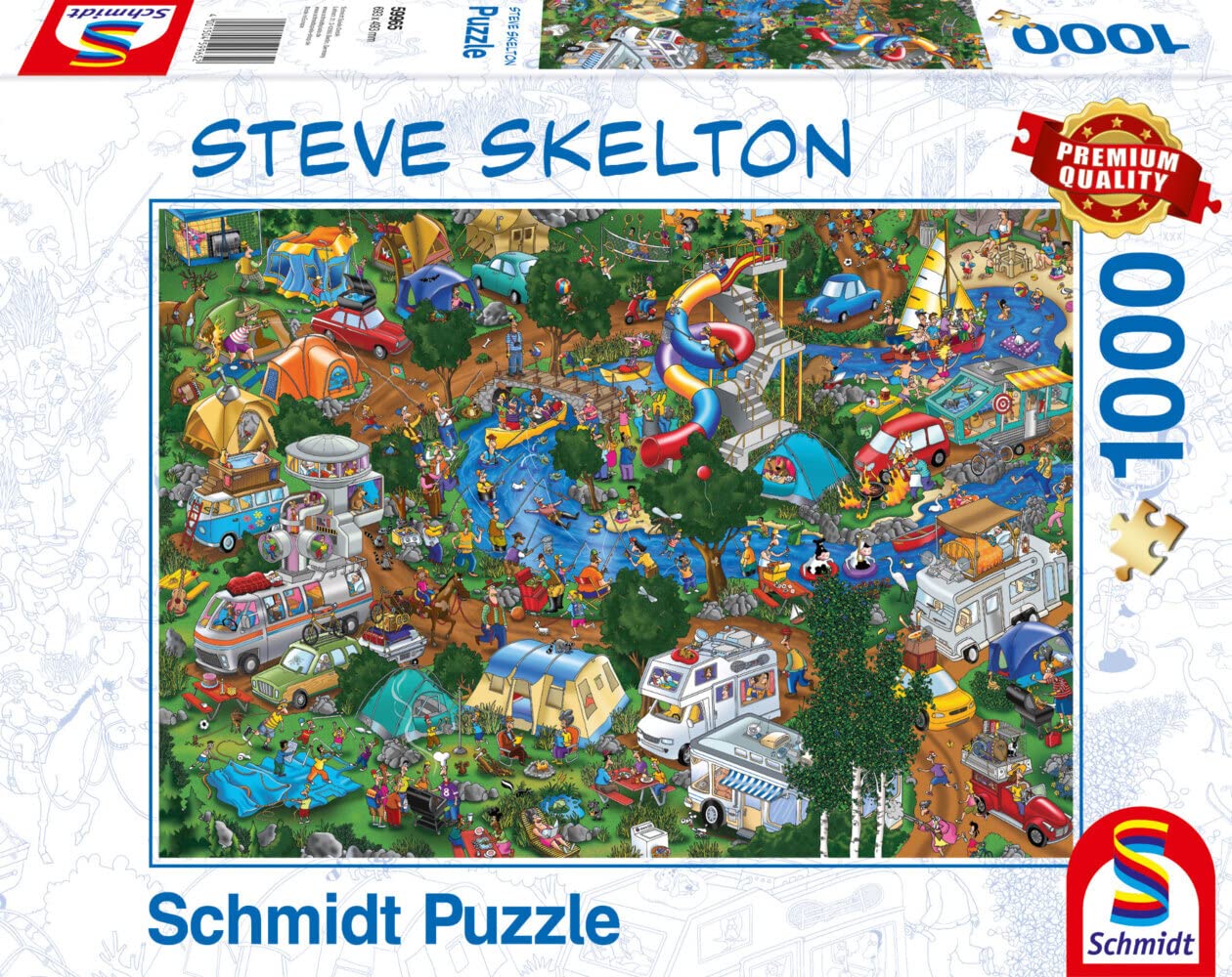 Schmidt, Steve Skelton: Getting away from it all (1,000 Pieces), Jigsaw Puzzle, Ages 14+, 1+ Players