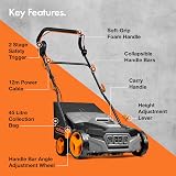 VonHaus Artificial Grass Brush 1800W Electric Lawn Sweeper 45L 380mm view 7