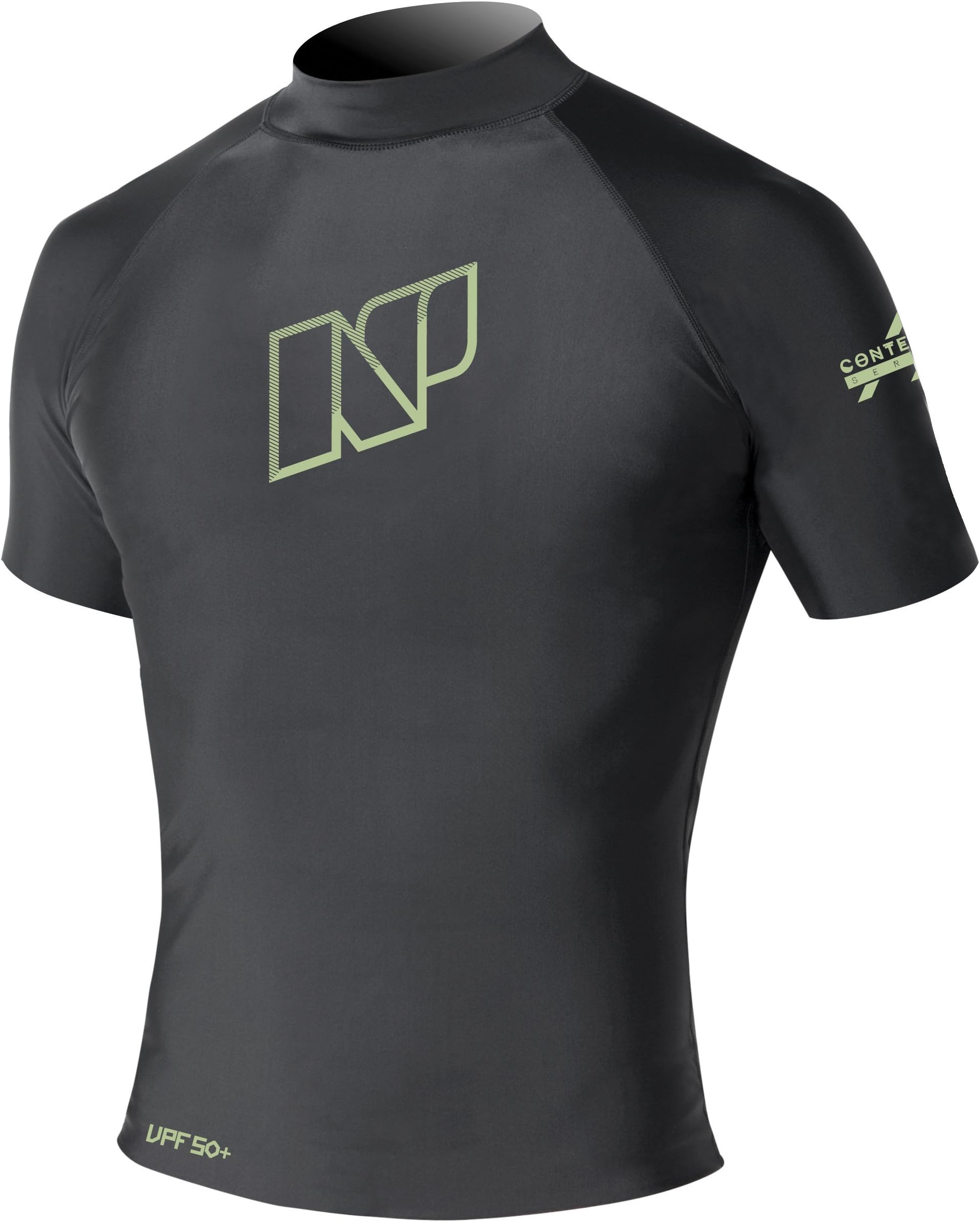NP Surf Contender Short Sleeve Rash Guard Water T-Shirt with Sun Protection