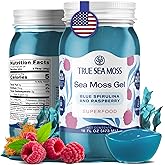 TrueSeaMoss Sea Moss Gel – Made in USA – Wildcrafted Seamoss, Fruits & Jarred Vegetables – Blue Spirulina, Pack of 1 (Labels 
