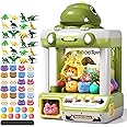 Eohemeral Dinosaur Kids Claw Machine for Kids,Electronic Arcade Game Machine with Music,Kids Vending Machine Boys Birthday Gifts Toys Age 3+ Years,Includes 20 Plush & 12 Dinosaur Accessories（Large）