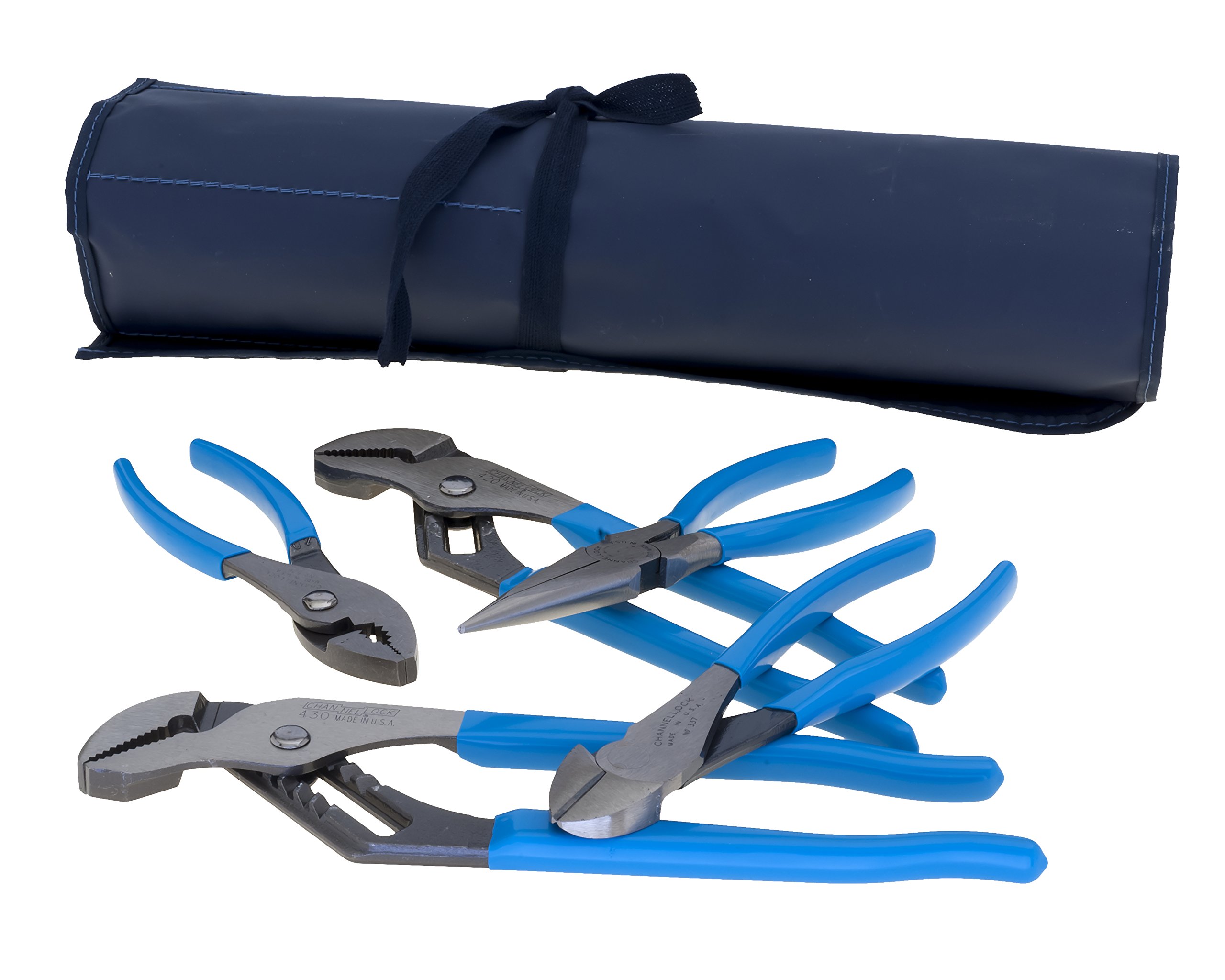 Channellock TOOLROLL3 5Piece Plier Set in Handy Tool Roll eBay