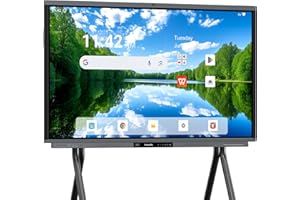 Shiarffe R9 4K 65" Smart Board, Flagship CPU 16 GB RAM + 256 GB ROM, Compatible with Google Play Store, OTA Software Updates, Smartboard for Classroom Office Hybrid Work