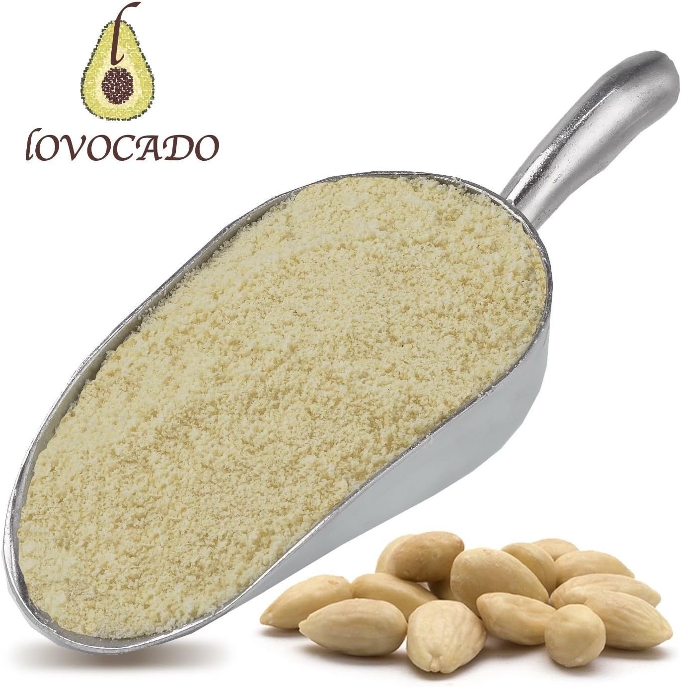 Almond Flour Ground Powder 500g / Free P&P / 100% Pure / GMO Free / Primal and Paleo Diets / Lovocado