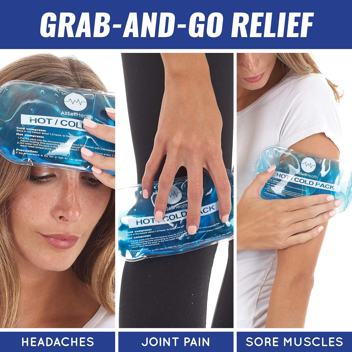 Reusable Hot and Cold Gel Ice Packs for Injuries | Cold Compress, Ice Pack, Gel Ice Packs, Cold Pack, Gel ice Pack, Cold Packs for Injuries | 7 Pack: Health & Personal Care