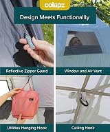 Colapz Camping Shower Tent Privacy Shelter 2.1m High Pop Up view 7