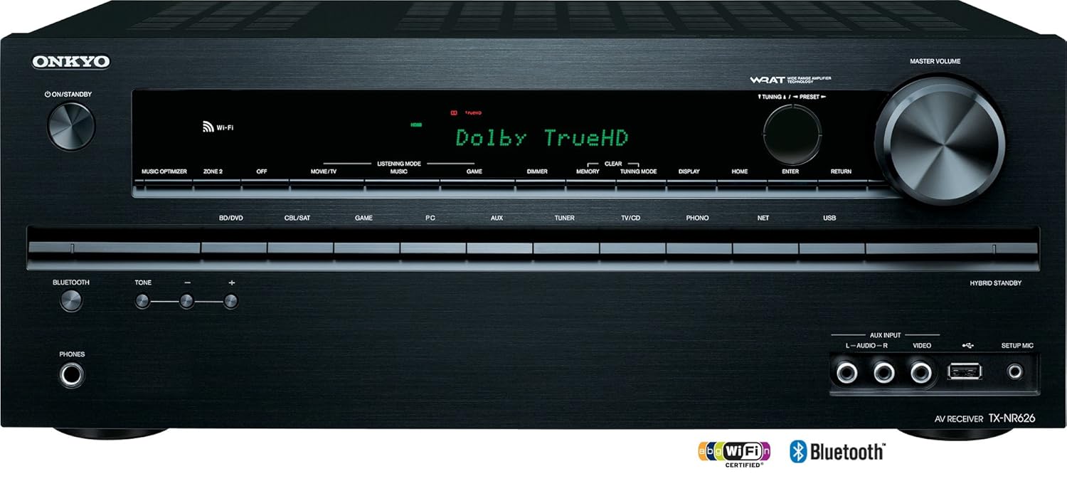 Onkyo TX-NR626 7.2-Channel Network Audio/Video Receiver (Discontinued by Manufacturer)