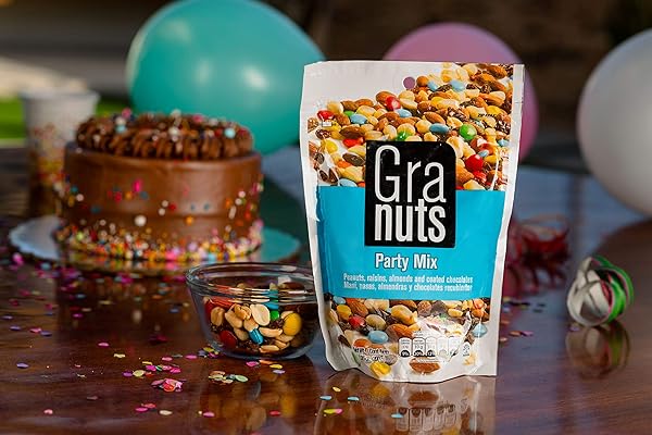 GRANUTS SHARING SIZE, CHOCOLATE COATED CANDIES, PEANUTS, RAISINS AND ALMONDS, 7.05 OZ PER PACK, PACK OF 1