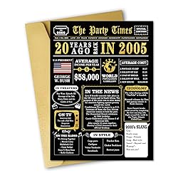 MOROLURU Funny 20th Birthday Card for Him