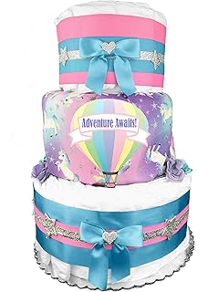 hot air balloon diaper cake