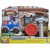 Play-Doh Wheels Tow Truck Toy for Kids 3 Years and Up with 3 Non-Toxic Colors