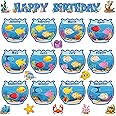 Colarr Birthday Bulletin Board Set for Classroom Under The Sea Spring Bug Bee Theme Happy Birthday Bulletin Board Decoration Months Ocean Honeycomb Cutouts Calendar School Wall Decor(Sea)